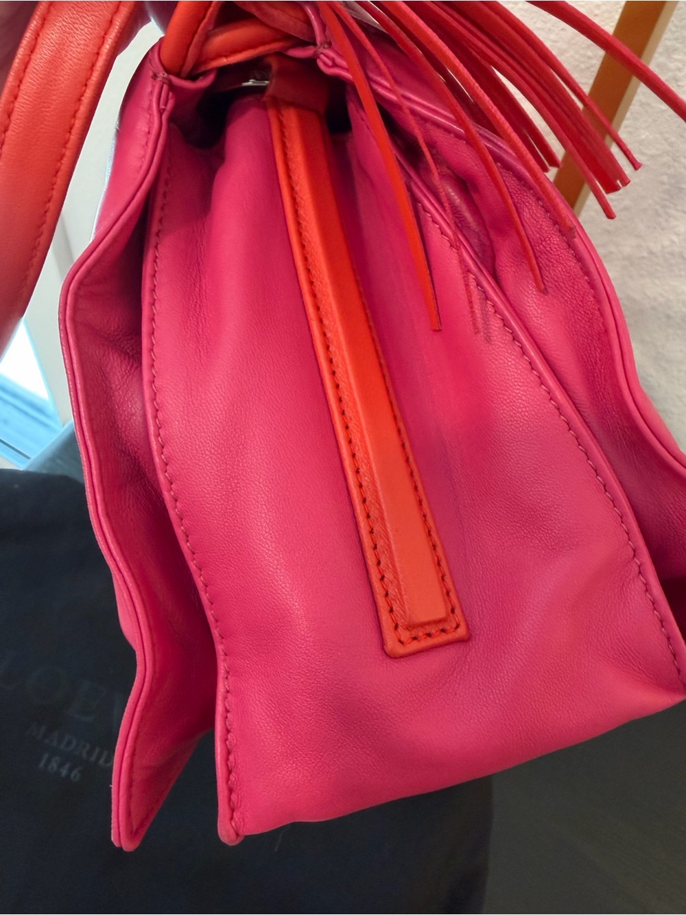 Loewe Flamenco Bag Leather Small crossbody - Picture 6 of 15